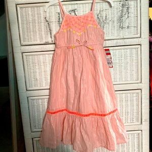 Dress with Sparkle Stripes